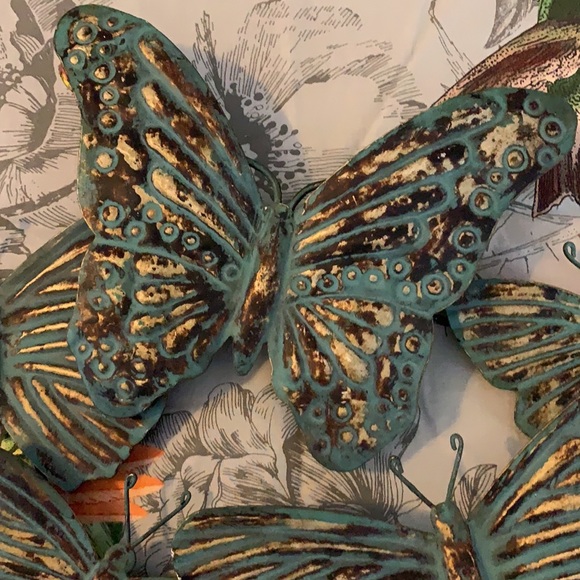 Metal Butterfly Wall Hanging - Picture 2 of 9